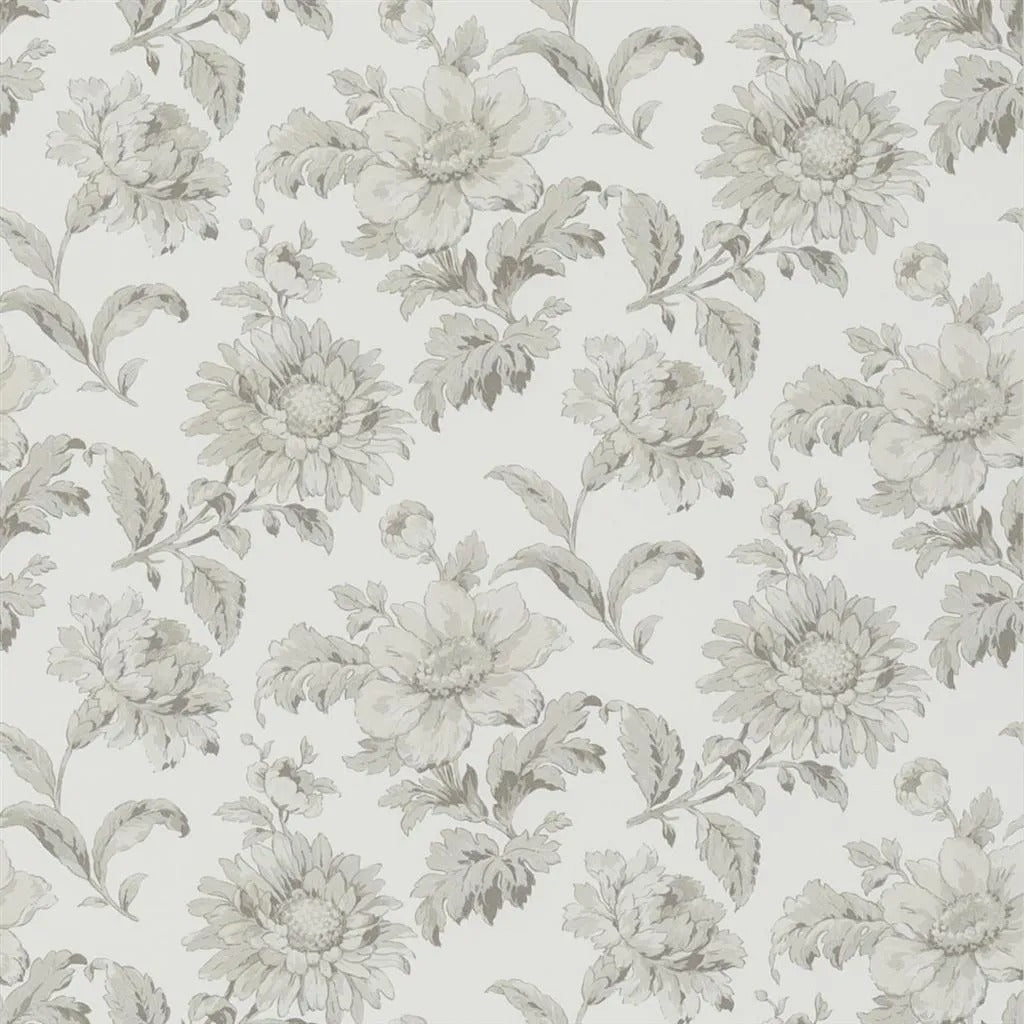 English Garden Floral Wallpaper - Birch - English Heritage - PEH0004/01 - Premier Wallcovering