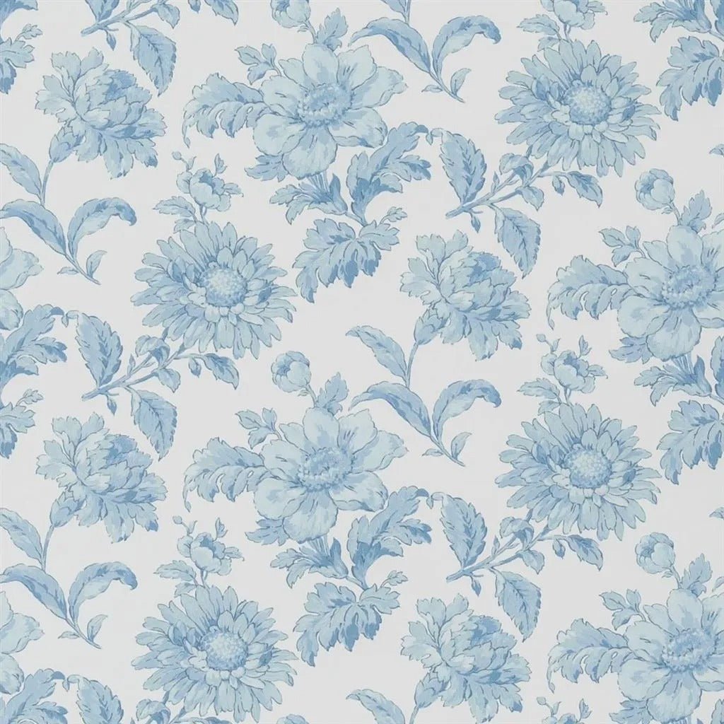 English Garden Floral Wallpaper - Delft - English Heritage - PEH0004/03 - Premier Wallcovering