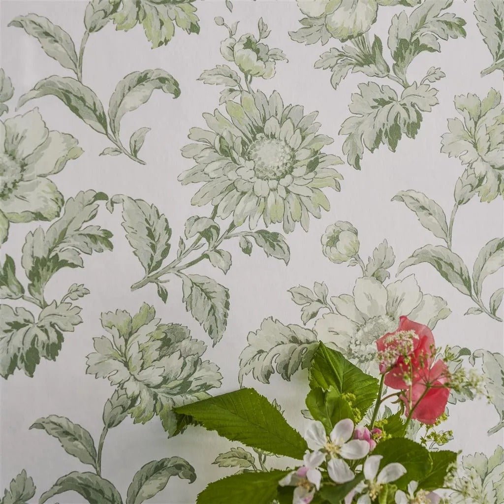 English Garden Floral Wallpaper - Willow - English Heritage - PEH0004/02 - Premier Wallcovering