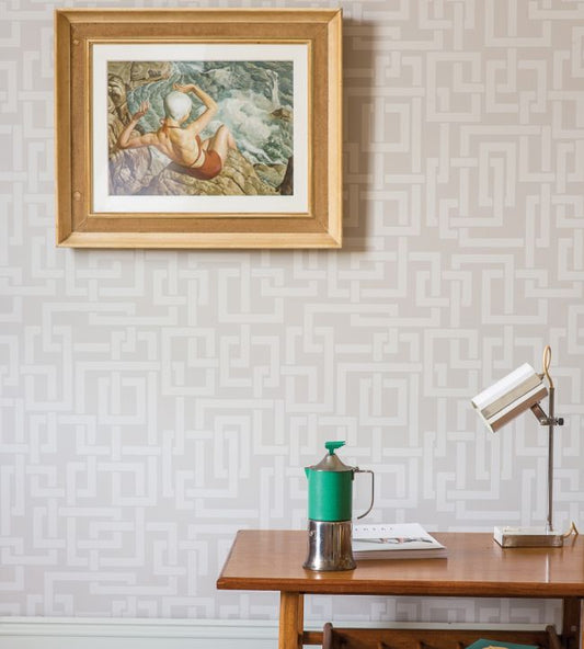 Enigma Wallpaper - Purbeck Stone - 5501 - Farrow & Ball - Premier Wallcovering