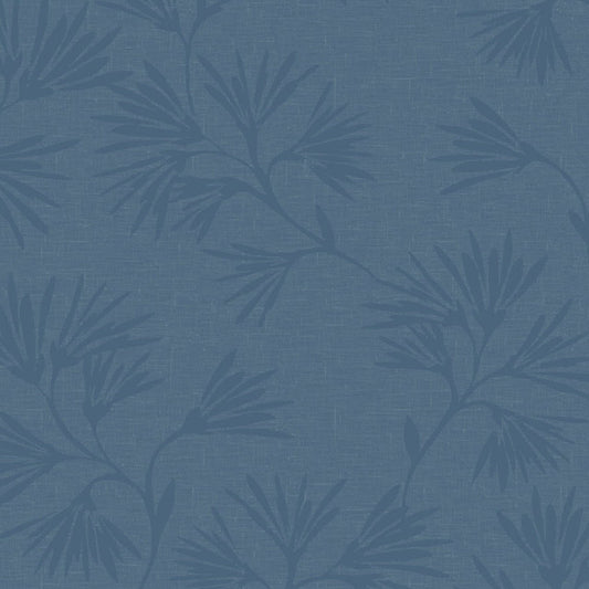 Enso Floral Style Wallpaper - Teal / Blue - Eijffinger - 386552 - Premier Wallcovering