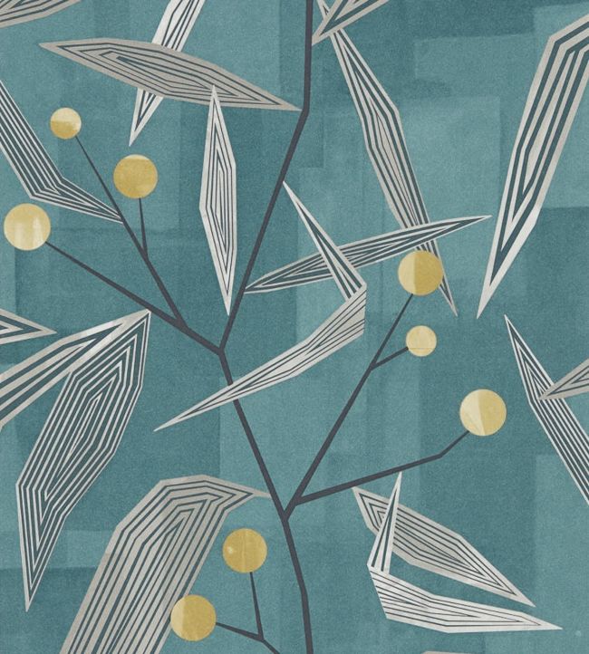 Entity Wallpaper - Teal/Linden - HGEO111691 - Harlequin - Premier Wallcovering