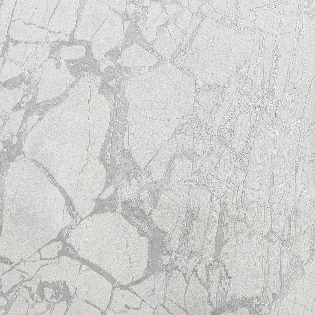 Enzo Marble Wallpaper - White Silver - Rasch - 538144 - Premier Wallcovering