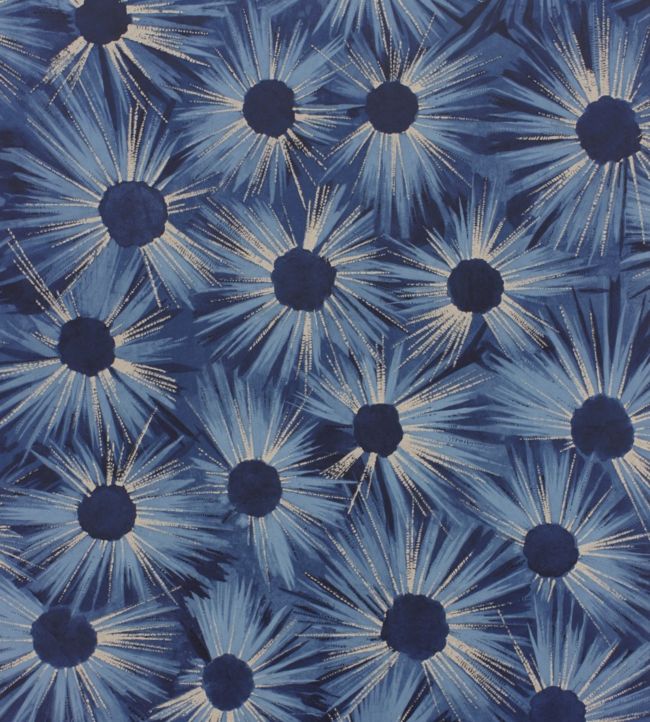 Estella Wallpaper - Midnight Blue - Nina Campbell - NCW4202 - 01 - Premier Wallcovering