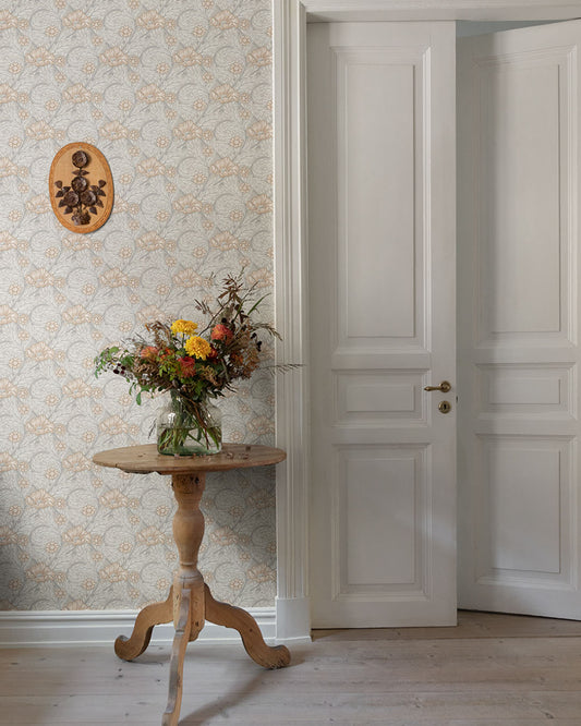 Esther Wallpaper - White - Midbec - 13114 - Premier Wallcovering