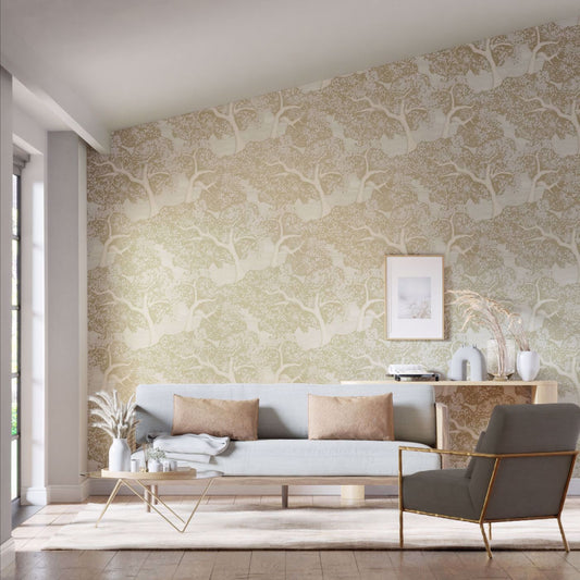 Eternal Oak Wallpaper - Incense/Pearl - HC4W113022 - Harlequin - Premier Wallcovering