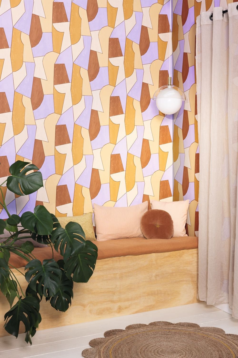 Etoffe Wallpaper - Parme - Caselio - 104513040 - Premier Wallcovering