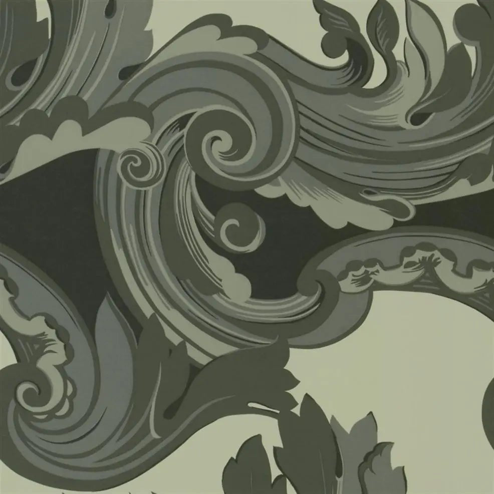 Euderlin Wallpaper - Graphite - P526/02 - Designers Guild - Premier Wallcovering