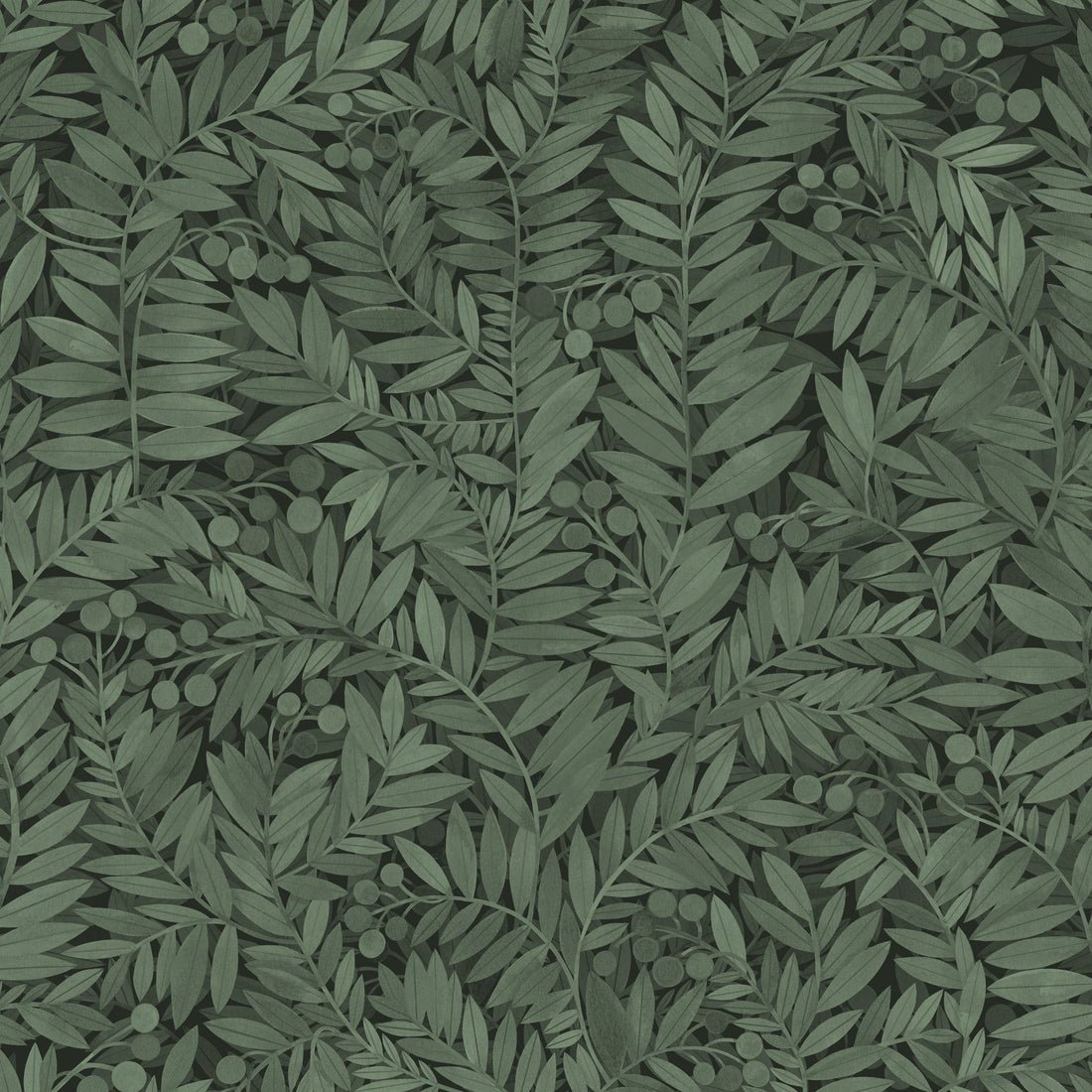 Eve Wallpaper - Evergreen - Summer Gray - Premier Wallcovering
