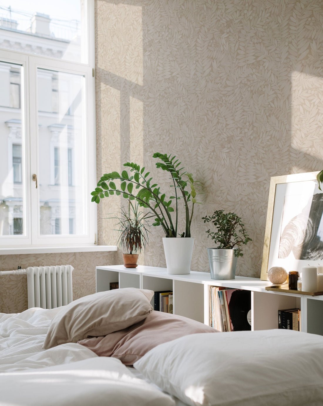 Eve Wallpaper - Sand - Summer Gray - Premier Wallcovering