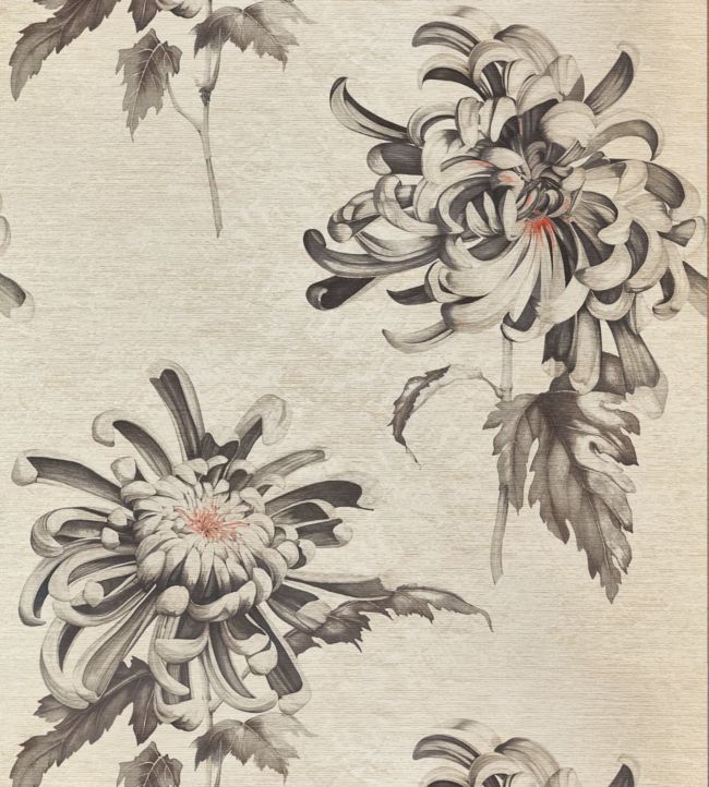 Evelyn Wallpaper - Koi/Vine Black - ZTOT312734 - Zoffany - Premier Wallcovering