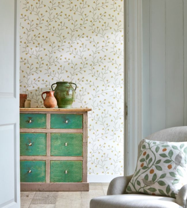 Everly Wallpaper - Barley - DHPO216375 - Sanderson - Premier Wallcovering