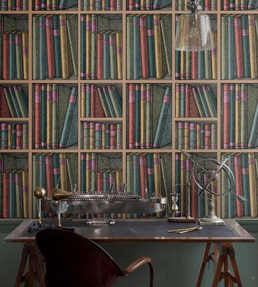 Ex Libris Wallpaper - Multi - 114/5010 - Cole & Son - Premier Wallcovering