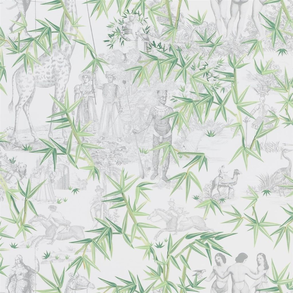 Exotisme Wallpaper - Vert Buis - Christian Lacroix - PCL1006/01 - Premier Wallcovering