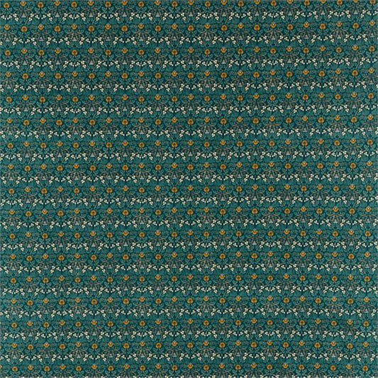 Eye Bright Fabric - Teal - Morris & Co - 226598 - Premier Wallcovering