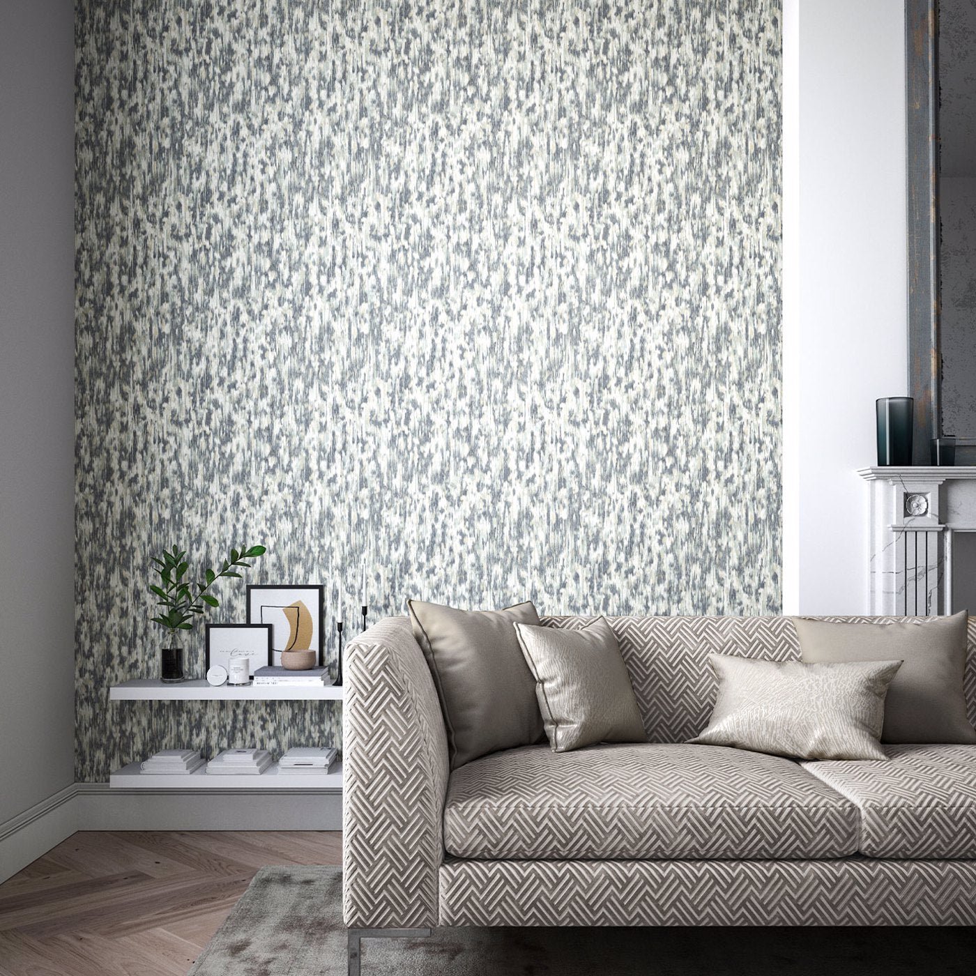 Fade Wallpaper - Slate/Pearl - HM7W112743 - Harlequin - Premier Wallcovering