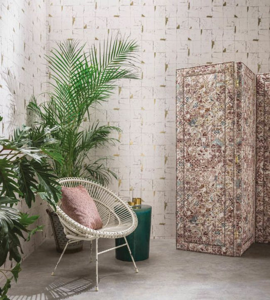 Faenza Tile Wallpaper - Stone - Osborne & Little - W7332-01 - Premier Wallcovering