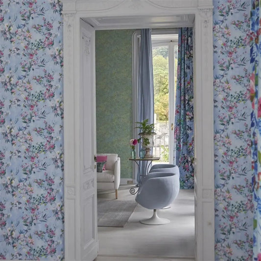Faience Wallpaper - Sky - Designers Guild - PDG1024/01 - Premier Wallcovering