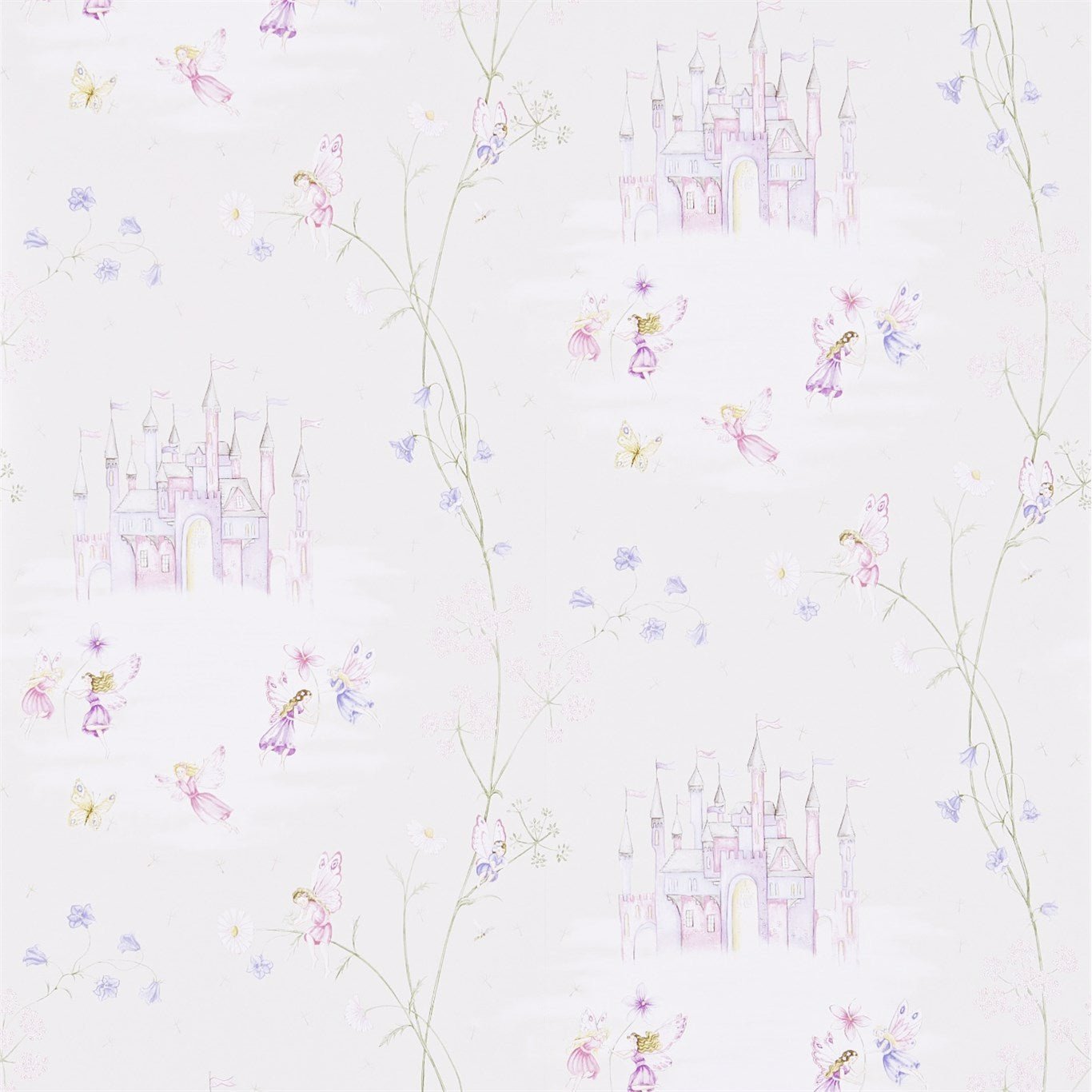 Fairy Castle Wallpaper - Vanilla - Sanderson - DLIT214047 - Premier Wallcovering