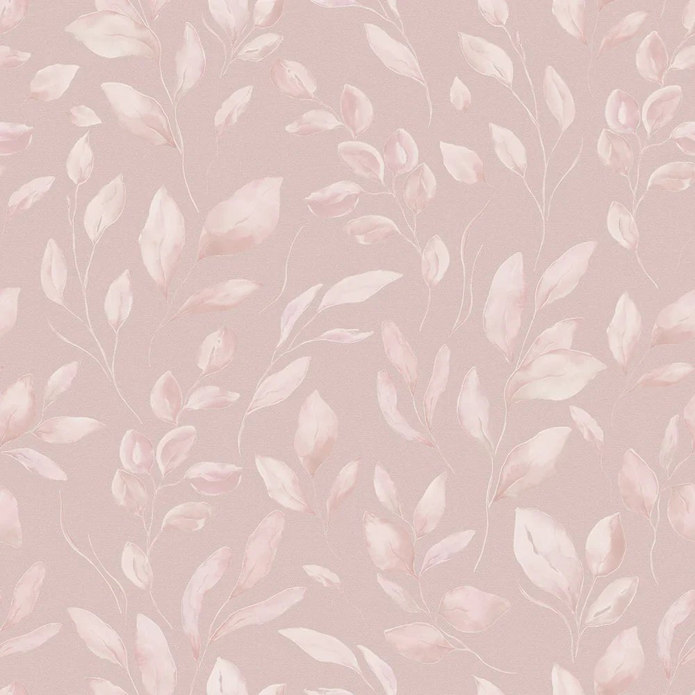 Fallen Foliage Wallpaper - French Pink - LAN100044 - Lucie Annabel - Premier Wallcovering