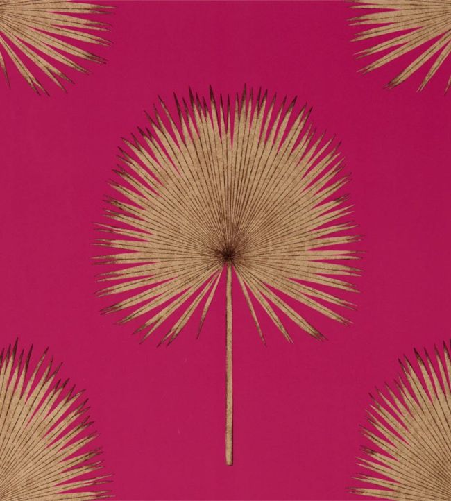 Fan Palm Wallpaper - Rhodera/Gilver - DGLW216638 - Sanderson - Premier Wallcovering