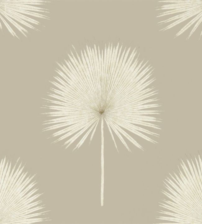 Fan Palm Wallpaper - Linen/Gilver - DGLW216637 - Sanderson - Premier Wallcovering
