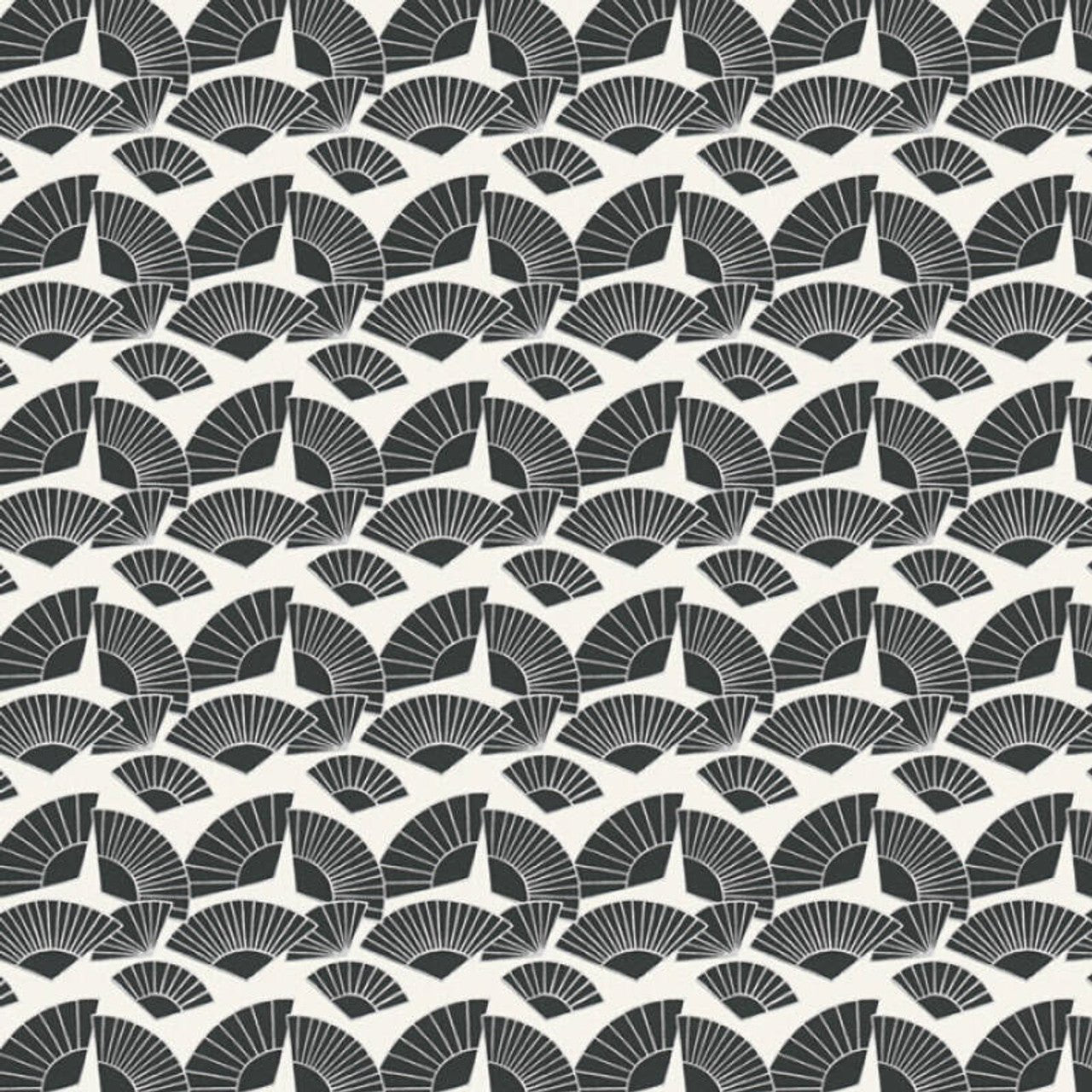Fan Wallpaper - Black - A S Creation - Karl Lagerfield - 37847 - 3 - Premier Wallcovering