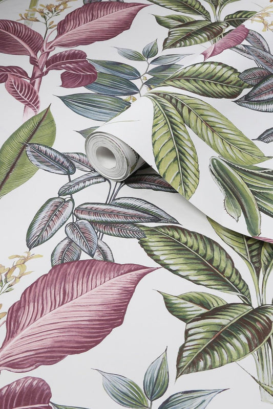 Fantasy Rainforest Leaves Wallpaper - Multi - Next - 118299 - Premier Wallcovering