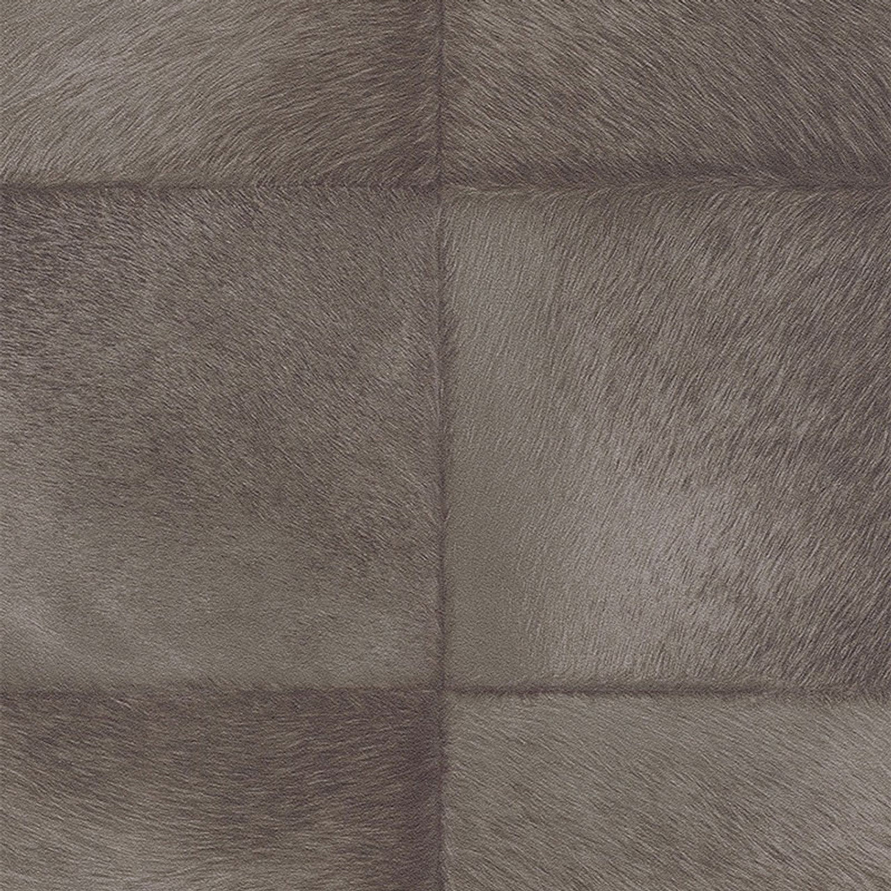 Faux Reindeer Fur Tile Panel Club Wallpaper - Brown - Rasch - 419139 - Premier Wallcovering
