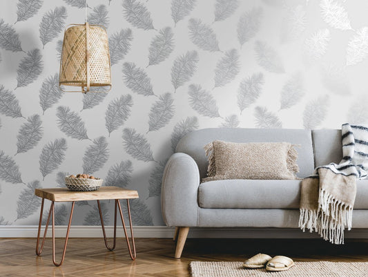 Fawning Feather Wallpaper - Grey - Holden Décor - 12626 - Premier Wallcovering