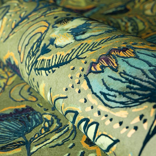 Felice Pepper Wallpaper - Green - Hohenberger - 81330 - Premier Wallcovering