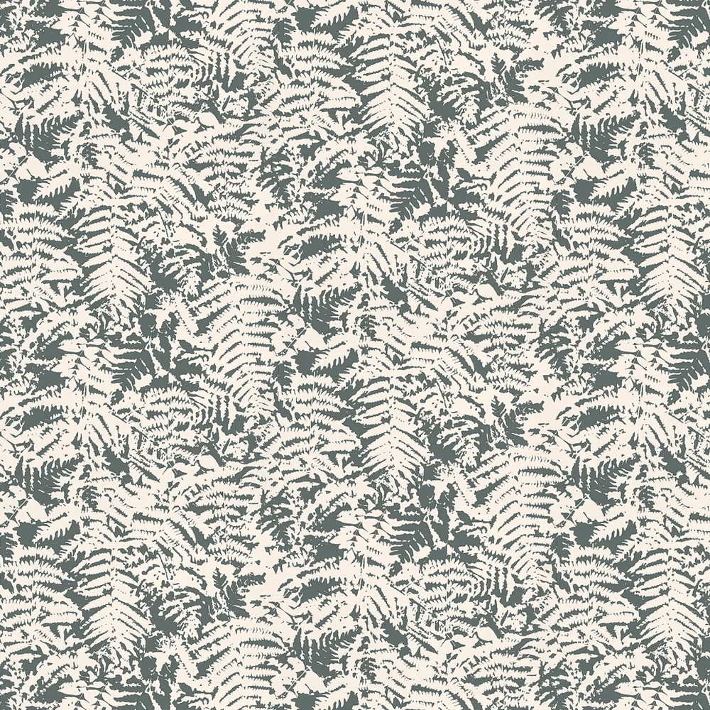 Fern Wallpaper - Charcoal / Grey - Little Greene - 0280FEOFFBL - Premier Wallcovering