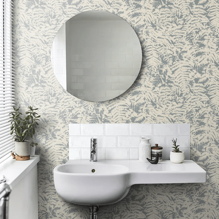 Fern Wallpaper - Sage Blue - Little Greene - 0288FESAGEB - Premier Wallcovering