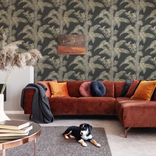Ferndale Wallpaper - Charcoal Ink - Timothy Wilman - TW2519 - Premier Wallcovering