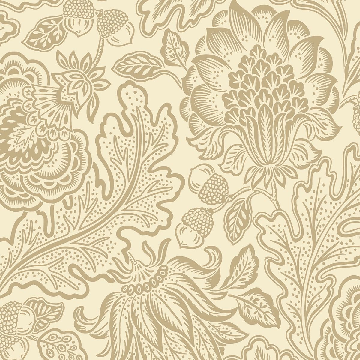 Fernhurst Floral Trail Wallpaper - Beige - Belgravia - 1111 - Premier Wallcovering