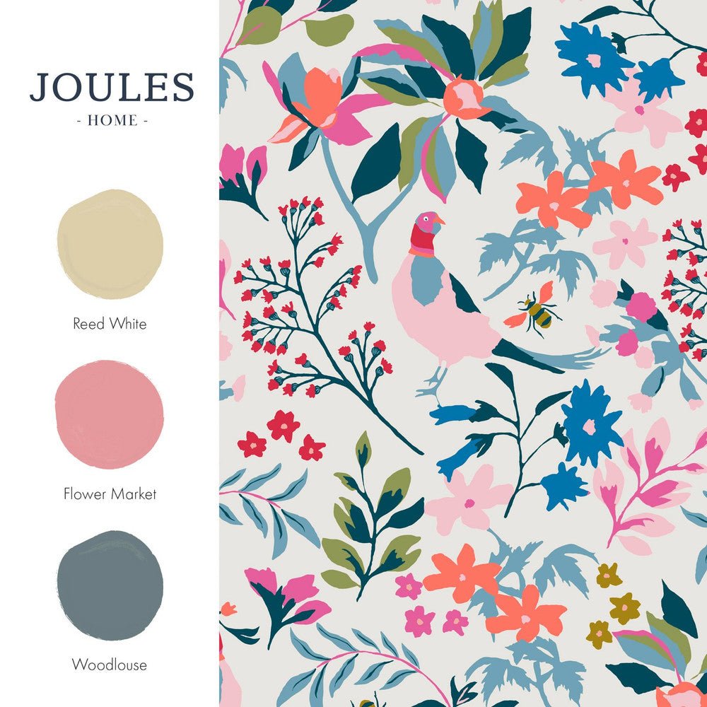 Fields Edge Floral Wallpaper - Antique Cream - Joules - 118569 - Premier Wallcovering