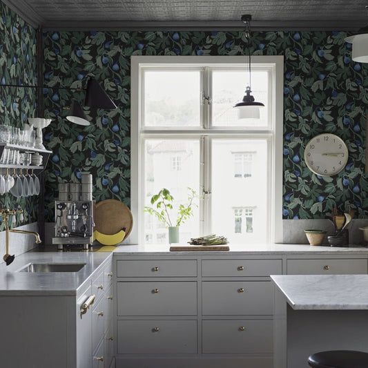 Figs Wallpaper - Ink - Boråstapeter - 2060 - Premier Wallcovering
