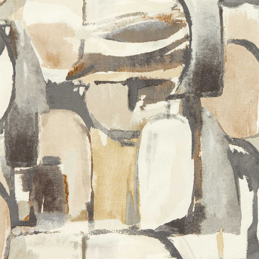 Figura Wallpaper - Denim/Linen - Clarke & Clarke - W0180/01 - Premier Wallcovering