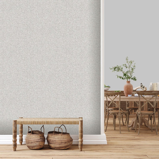 Fiji Plain Texture Elegant Homes Wallpaper - Grey - Rasch - 316100 - Premier Wallcovering