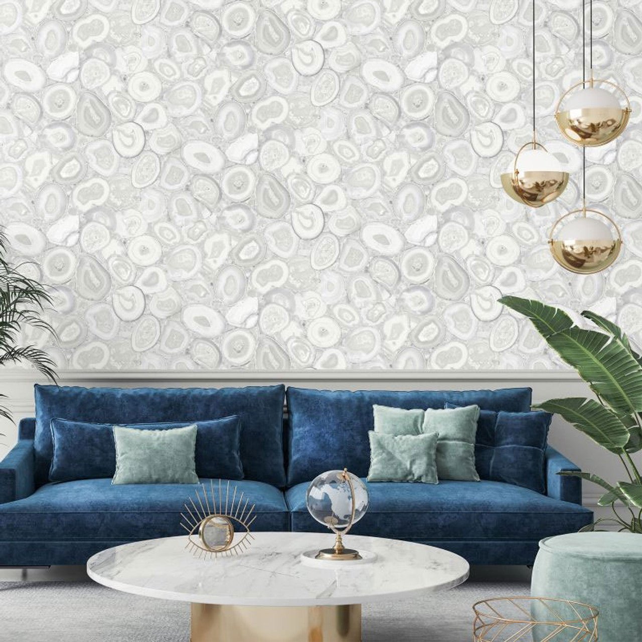 Filo Pepper Wallpaper - Sea Salt - Hohenberger - 51221 - Premier Wallcovering
