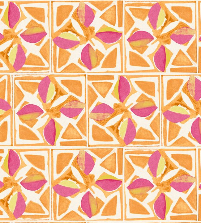 Fiori Wallpaper - Fuchsia - Christopher Farr Cloth - CF1168 - 02 - Premier Wallcovering