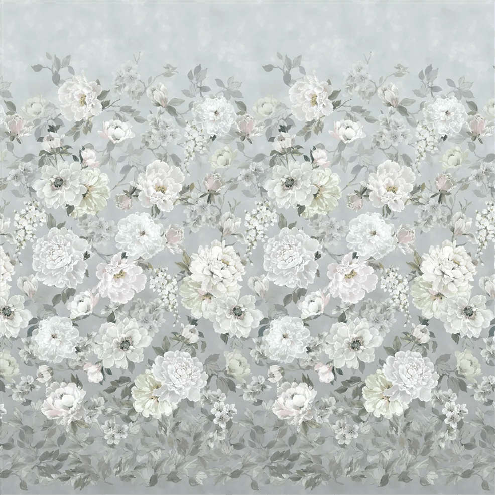 Fleur Blanche Wallpaper - Platinum - PDG1172/02 - Designers Guild - Premier Wallcovering