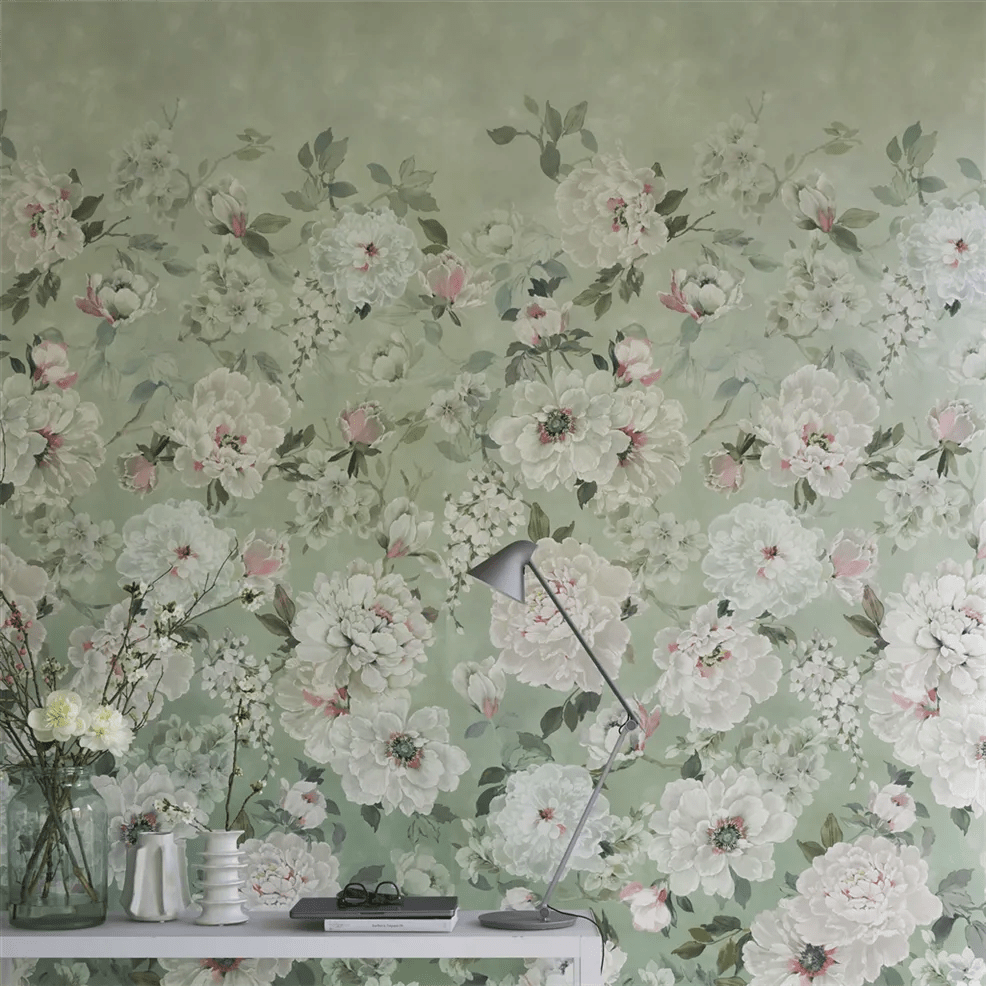 Fleur Blanche Wallpaper - Eau de Nil - PDG1172/01 - Designers Guild - Premier Wallcovering