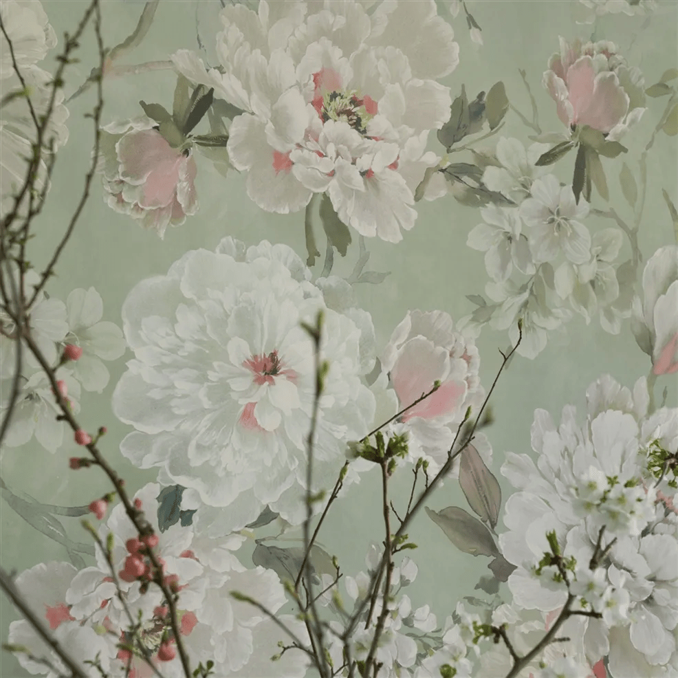 Fleur Blanche Wallpaper - Eau de Nil - PDG1172/01 - Designers Guild - Premier Wallcovering