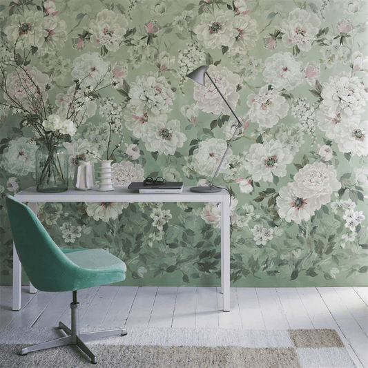 Fleur Blanche Wallpaper - Eau de Nil - PDG1172/01 - Designers Guild - Premier Wallcovering