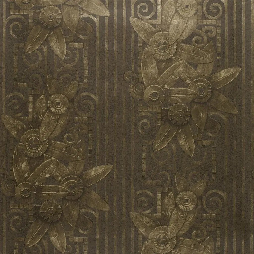 Fleur Moderne Wallpaper - Bronze - Ralph Lauren - PRL5012/04 - Premier Wallcovering