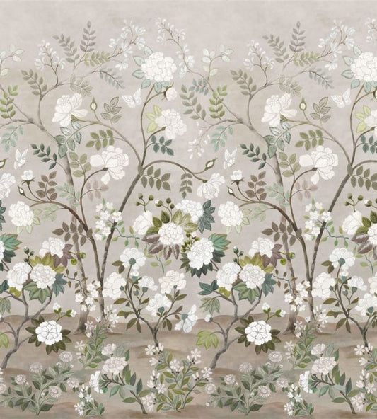 Fleur Orientale Wallpaper - Pale Birch - PDG1152/02 - Designers Guild - Premier Wallcovering