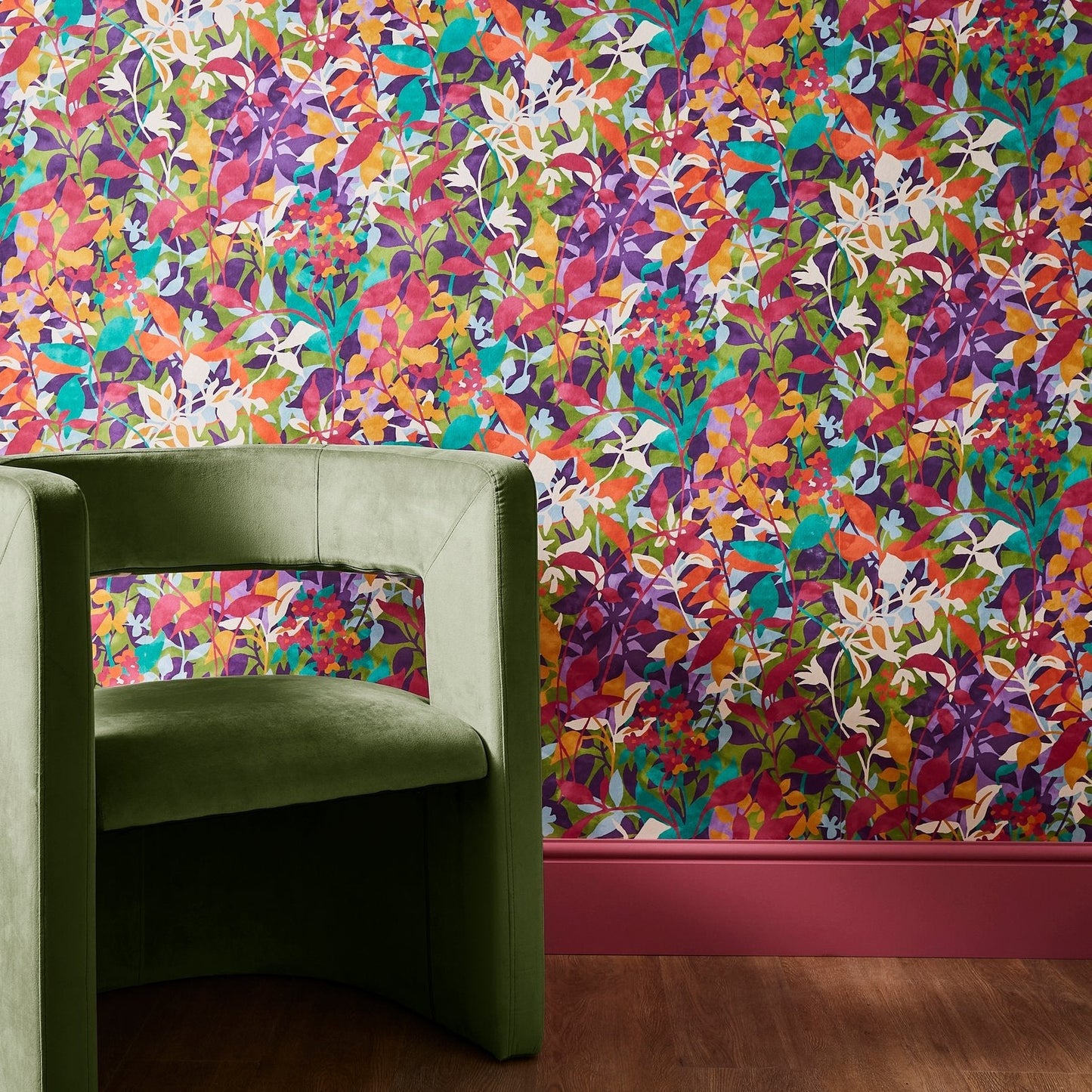 Fleur Wallpaper - Brights - Graham & Brown - 124118 - Premier Wallcovering