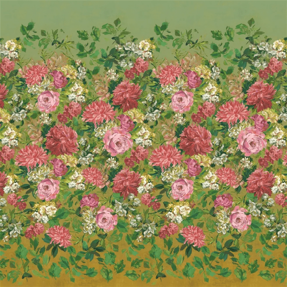 Fleurs D Artistes Wallpaper - Terracotta - PDG1170/02 - Designers Guild - Premier Wallcovering