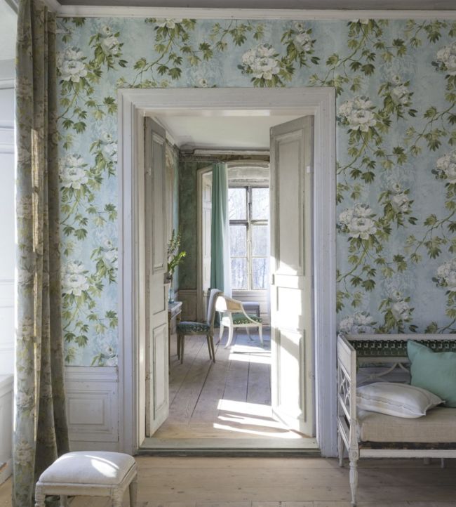 Floreale Wallpaper - Celadon - PDG673/02 - Designers Guild - Premier Wallcovering